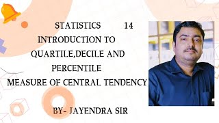 INTRODUCTION OF QUARTILE DECILES AND PERCENTILE FOR INDIVIDUAL SERIES [upl. by Lynus306]