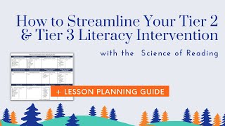 How to Streamline Your Tier 2 and Tier 3 Literacy Intervention with the Science of Reading [upl. by Urbain]