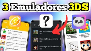 🎮TOP 3 EMULADORES de 3DS QUE TODAVIA FUNCIONAN en ANDROID RECOMENDACION TEST RENDIMIENTO y MAS [upl. by Persons887]