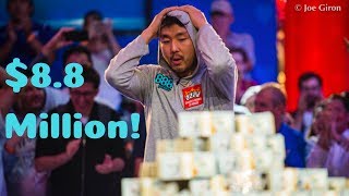 John Cynn Wins 2018 WSOP Main Event for 8800000 [upl. by Amme747]