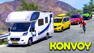 Karavan Arabalar ile Konvoy Yapıp Tatile Gidiyoruz  GTA 5 [upl. by Redmund387]