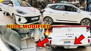 NEW GRAND I10 NIOS 🔥MODIFIED🔥base model ko top bna diya 😍mzaa agya [upl. by Perrine]