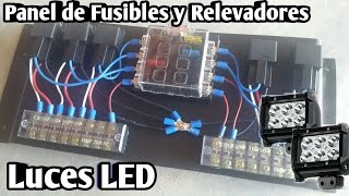 Como hacer un Panel de Fusibles y Relevadores para luces LED 12 [upl. by Lucania]