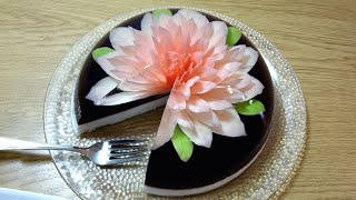 How To Make A Simple Jelly Art  Gelatin Art Cake [upl. by Kado]