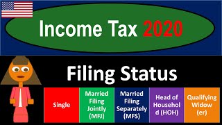 Filing Status 205 Income Tax 2020 [upl. by Oraneg912]