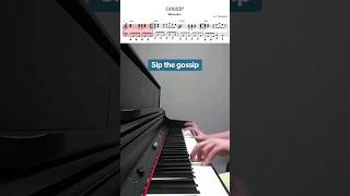 GOSSIP  Måneskin maneskin music rock piano pianocover pianotutorial måneskin pianist song [upl. by Eislek]