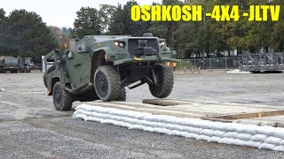 OSHKOSH 4X4 JLTVDRIVING OVER AN OBSTCLE [upl. by Lydie]