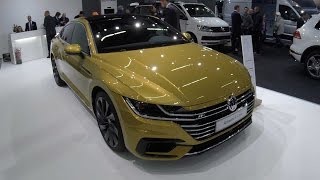 VW VOLKSWAGEN ARTEON R LINE  NEW MODEL 2017  WALKAROUND  INTERIOR  KURKUM YELLOW COLOUR [upl. by Putscher]