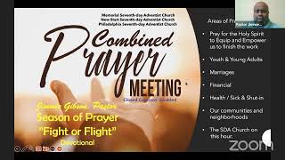 Prayer Meeting  Season of Prayer  Fight or Flight Devotional [upl. by Virgy]