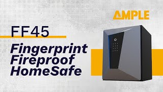 FF45 Fingerprint fire proof home safes AMPLEAIPU safes [upl. by Rubina]