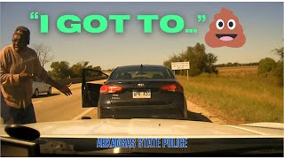 Driver flees traffic stop because he needs to 💩 Arkansas State Police pursuit and PIT Kia Forte [upl. by Enyedy]