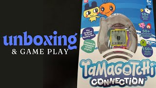 Tamagotchi Connection Rerelease Retro 2024 Unboxing and Game Play [upl. by Nalloh]