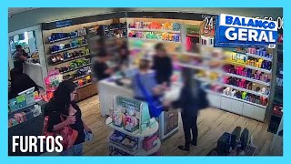 Mulher conhecida por praticar furtos em lojas de shopping é presa pela polícia  Balanço Geral DF [upl. by Dunseath232]