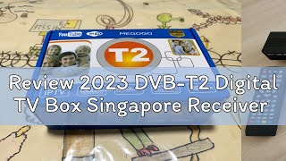 Review 2023 DVBT2 Digital TV Box Singapore Receiver [upl. by Koeninger]