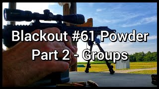 American Reloading Blackout 61 Pull Down Powder  300blk Initial Group Testing With 147gr FMJ [upl. by September]