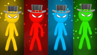 Magicians Stickman TOURNAMENT Random Gameplay  Stickman Party 1 2 3 4 Players [upl. by Raquela]