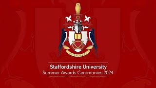 Staffordshire University London Graduation 2024 Livestream [upl. by Ydne588]