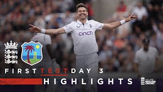 Atkinson 12Fer In Andersons Finale  Highlights  England v West Indies Day 3  Rothesay Test 2024 [upl. by Ophelia]