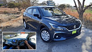 2023 Maruti Suzuki Baleno Sigma with Accessories Worth 35000 ₹  Walkaround amp POV Drive Review [upl. by Rehtul]