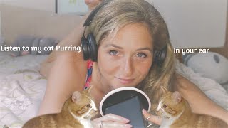 ASMR with my CAT 😺 l Extreme PURRING 🥰 WHISPERING some fun facts about cats FAST and Relaxing 😴💆 [upl. by Inad]