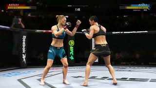 UFC 4  Ronda Rousey vs Amanda Nunes🔥 [upl. by Attenyw223]