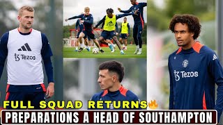 FULL SQUAD RETURNS Zirkzee De ligt And Fernandez All In Training Ahead Of Southampton [upl. by Bock]