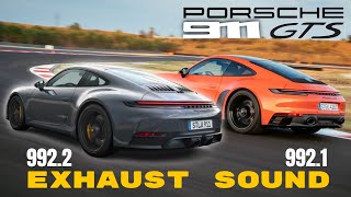 2025 Porsche 911 Type 9922 vs 9921 GTS Exhaust Sound Comparison [upl. by Zeiler]