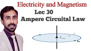 Lecture 30 Amperes Circuital Law  BS PhysicsADP [upl. by Garcia]