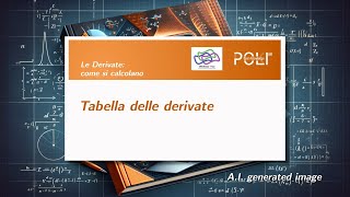 Tabella delle derivate Giulio Magli e Domenico Brunetto [upl. by Otrebtuc]