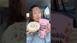 COOKIE DOUGH COOKIE VS ACTUAL COOKIE DOUGH 🍪 is there a difference crumbl fastfood [upl. by Yorel]