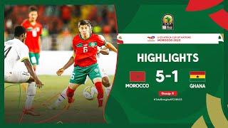 Morocco 🆚 Ghana  Highlights  TotalEnergiesAFCONU23  MD2 Group A [upl. by Ennaoj]