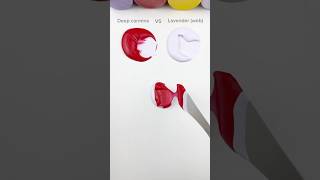 Color Mixing The Red VS Lavender ASMR  🎨 shorts tiktok colortheory asmr satisfying [upl. by Retniw]