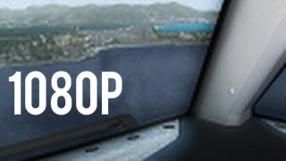 【FSX 100 HD】 Landing at St Maarten from Boeing 767 Cockpit [upl. by Lari756]