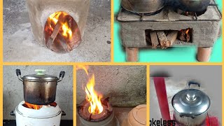 5 Ideas for making a smokeless firewood stove [upl. by Gratia]