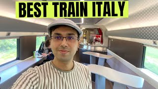 Luxury Train Travel on highspeed Trenitalia Train from Venice to Milan Italy [upl. by Karlene718]