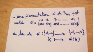 le groupe symétrique partie 1 [upl. by Raymund]