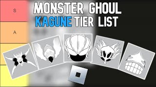 Monster Ghoul Kagune Tier List  Roblox Tier Lists [upl. by Nerrej]