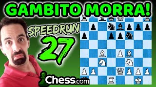 GAMBITO MORRA y DEFENSA ALEKHINE ♟️ Speedrun 27 [upl. by Taub]