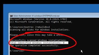 Fix Total Identified Windows Installations 0 In GPT or UEFI [upl. by Varden]