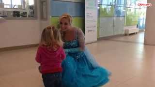 CRHnews  Disneys Frozen Elsa warms young hearts at Broomfield Hospital [upl. by Herold]