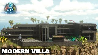 Ark Ascended Base Builds  Modern Villa  ASA [upl. by Atoked]