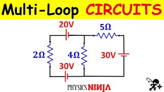 Solving Circuit Problems using Kirchhoffs Rules [upl. by Merrilee]