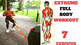 EXTREME FULL BODY WORKOUT  7 EXS MUSCULATION TOUS LE CORPS SANS GYM [upl. by Bride]