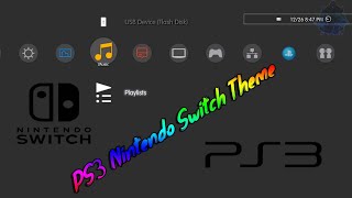 PS3 Nintendo Switch Theme ShowCase All PS3 [upl. by Debee]