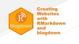 Creating Websites with blogdown Introduction rstats RMarkdown blogdown RStudio [upl. by Besse772]