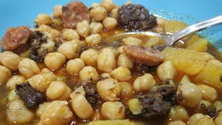 POTAJE DE GARBANZOS CON CHORIZO Y MORCILLA  MUY FÁCIL Y RIQUÍSIMO CON LA OLLA GM¡¡¡ [upl. by Nil]