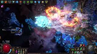 Path of Exile 324 Blade Vortex Elementalist vs lvl83 Azurite Node III Delve fHH [upl. by Sawyer]