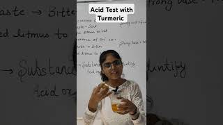 Acid Test with Turmeric Indicator acid base science phlevel [upl. by Aggappora397]