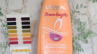 ph test Loreal Dream Length Conditioner Safe for Hairlorealparisdreamlengthconditionerphtestphtest [upl. by Ogires]