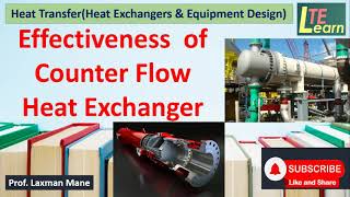 Effectiveness of Counter Flow Heat Exchanger [upl. by Ereynihc]